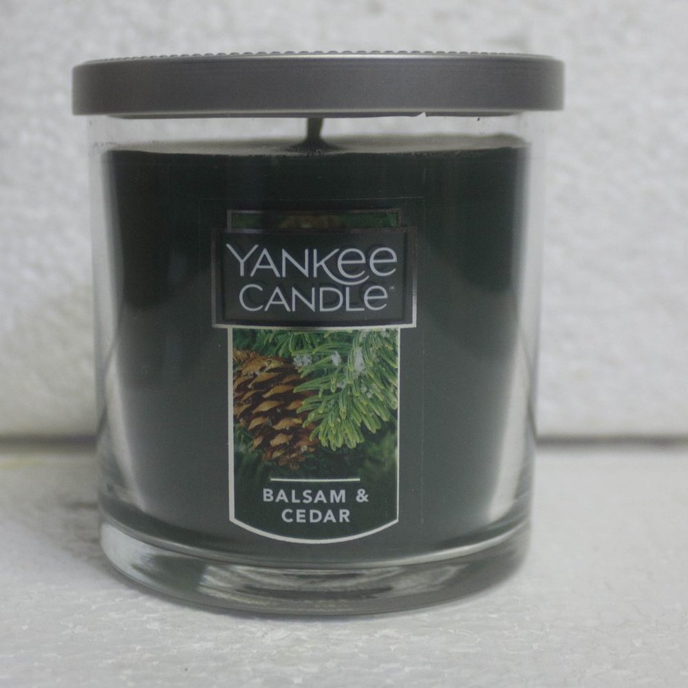 Yankee Candle Balsam and Cedar 7 Ounce Candle Jar New Never Used